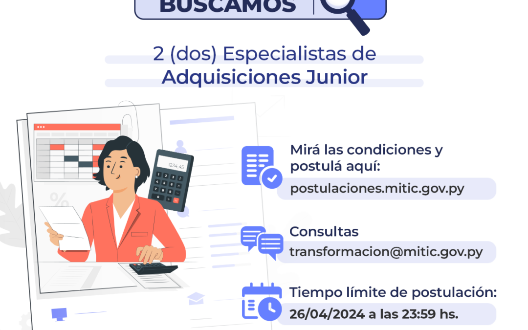 Especialista en adquisiciones Junior PAAD [Adjudicado]