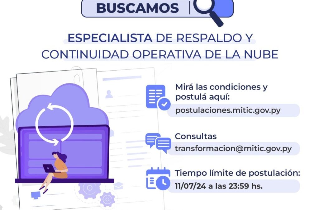 Especialista de Respaldo y Continuidad Operativa de la Nube PAAD [Adjudicado]