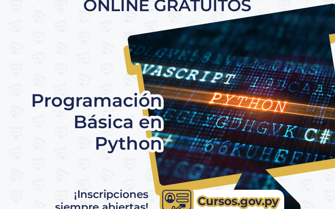 MITIC ofrece curso gratuito de programación básica en Python en el Campus Virtual