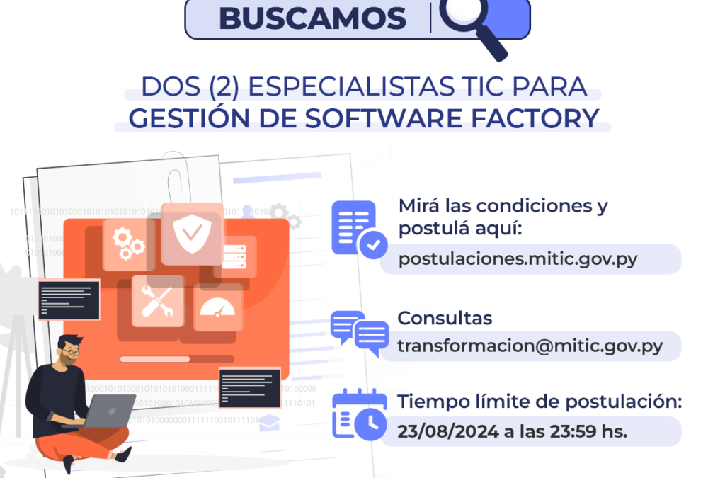 Especialista TIC para Gestión de Software Factory PAAD [Adjudicado]