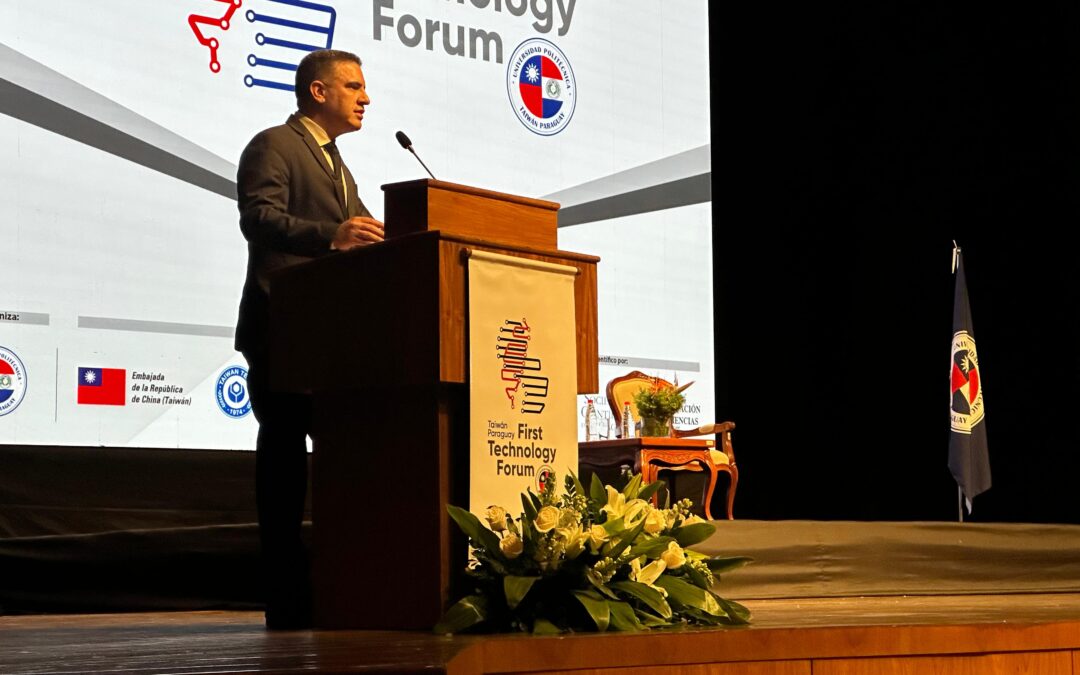 El ministro Villate destaca el Foro Tecnológico Taiwán-Paraguay como una oportunidad para impulsar el desarrollo económico del país