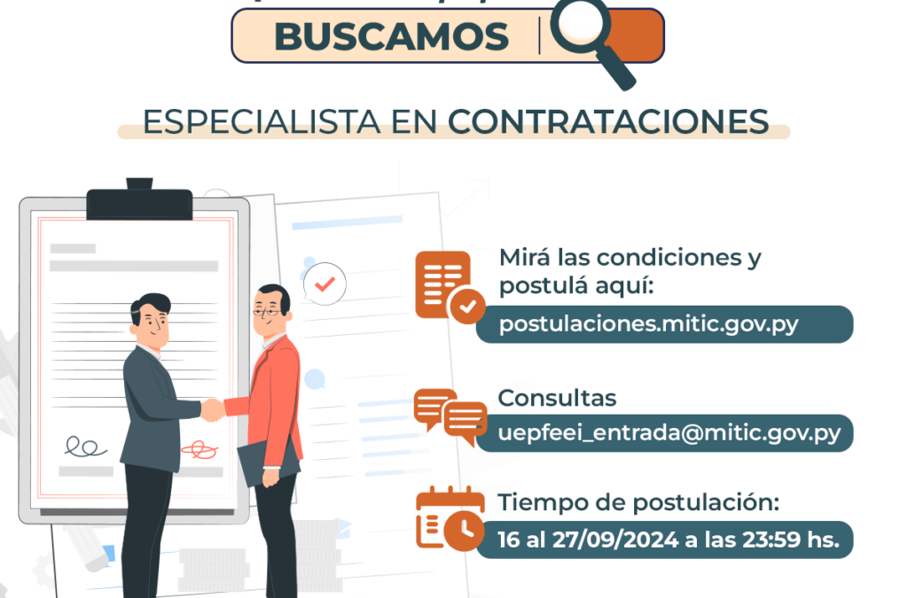Especialista en contrataciones