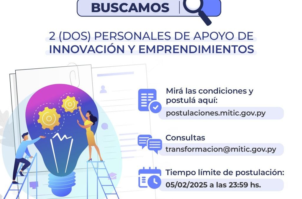 Consultor individual personal de apoyo de innovación y emprendimientos PAAD [Desierto]