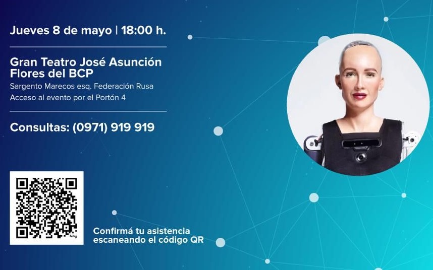 Innovación y empoderamiento femenino en encuentro con robot humanoide Sophia