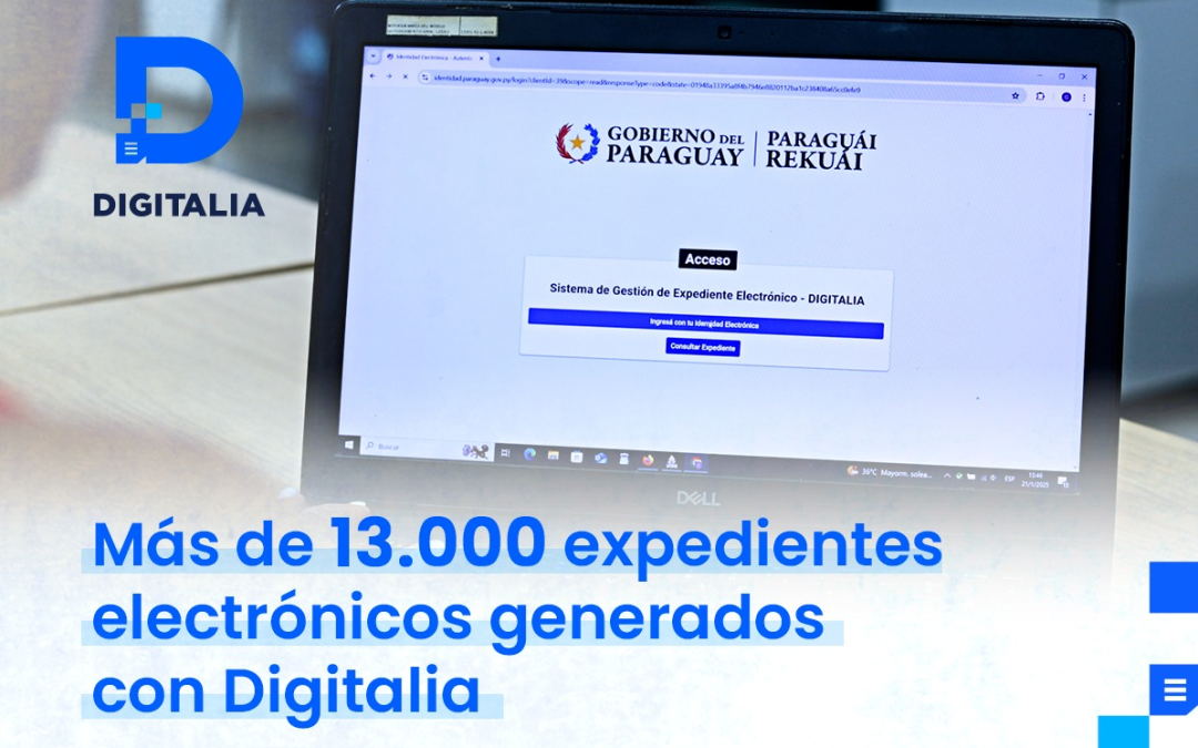 Sistema de expedientes electrónicos Digitalia permitió el ahorro de más de 1 tonelada de papel