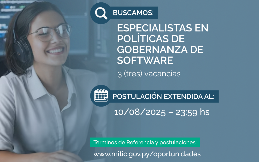 Especialistas en políticas de gobernanza de software PAAD–Adjudicado