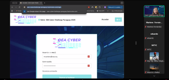En marcha OEA Cyber Challenge, competencia virtual que mide habilidades de jóvenes en ciberseguridad