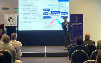 MITIC expone modelo de digitalización estatal en misión comercial argentina