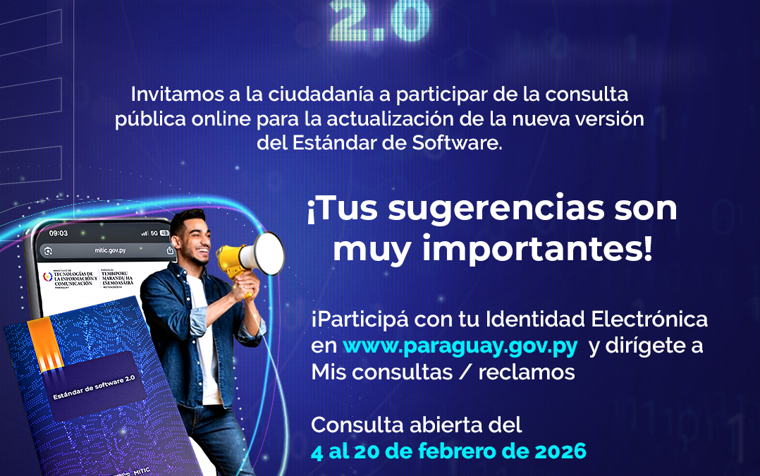 MITIC habilita periodo de consulta pública para la actualización del Estándar de Software