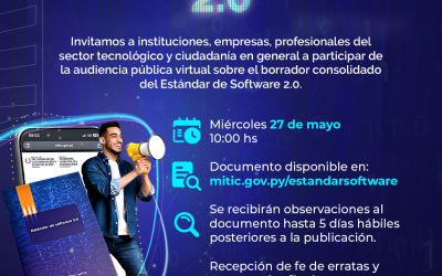 Convocan a reunión virtual para socialización del borrador consolidado del Estándar de Software 2.0