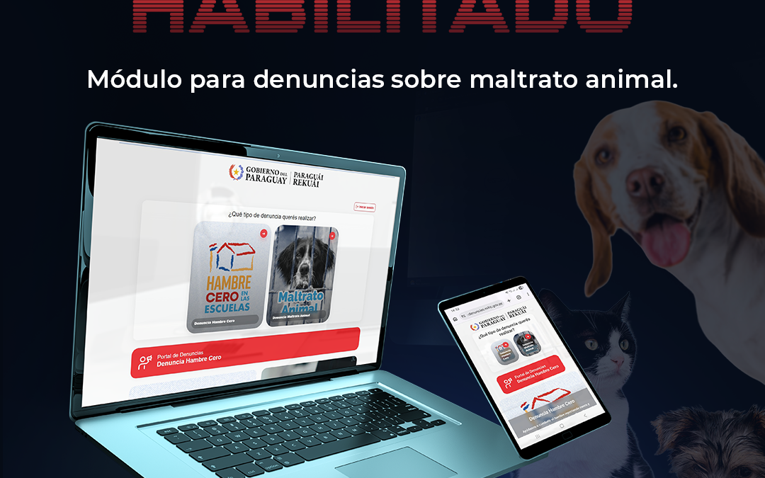 Portal de Denuncias del Gobierno suma herramienta para reportar maltrato animal