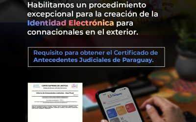MITIC habilita procedimiento excepcional para creación de Identidad Electrónica de paraguayos residentes en España