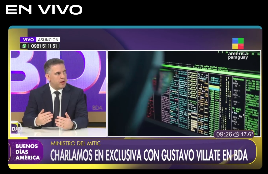 Ministro Villate detalla la proyección de soberanía tecnológica y el fortalecimiento de la ciberseguridad