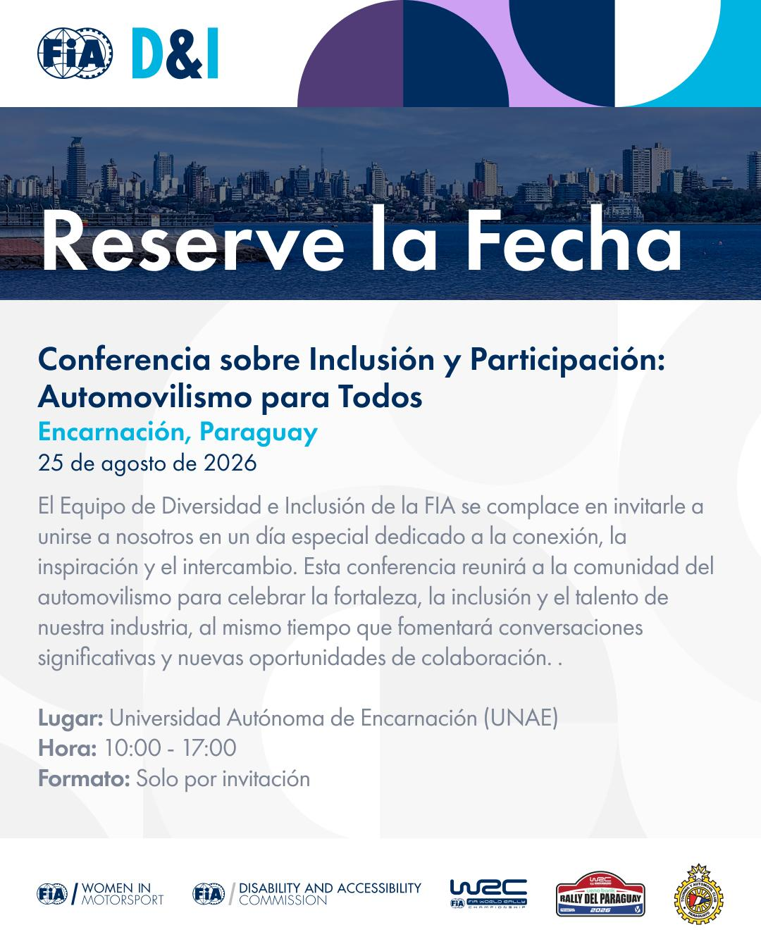 Conferencia sobre inclusión y participación reunirá al sector automovilístico en Encarnación